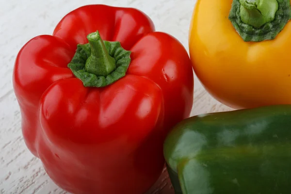 Čerstvé zralé papriky — Stock fotografie