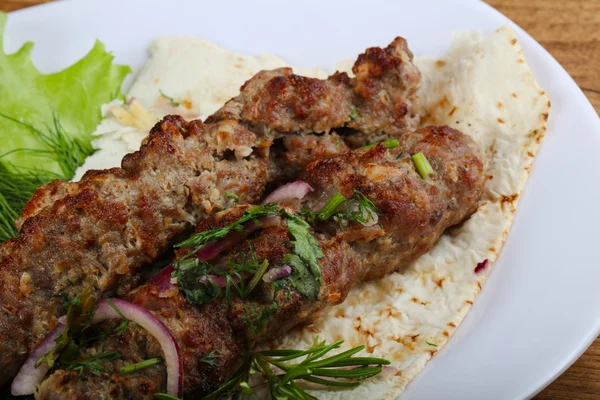 Gegrilde Lamb kebab — Stockfoto