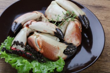 Taze deniz ürünleri Yengeç pençeleri