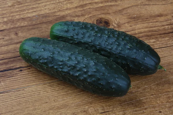 Two  Green cucumbers — Stock Photo, Image