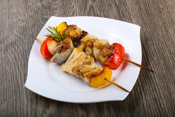 Delicious Chicken skewer — Stock Photo, Image