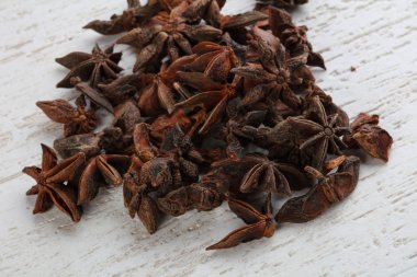 Yıldız anason tohumu yığın