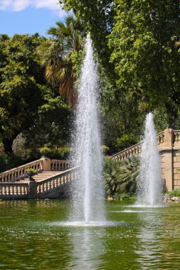 Barcelona ciudadela park lake Çeşmesi 