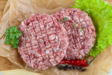 Ham burger pirzola