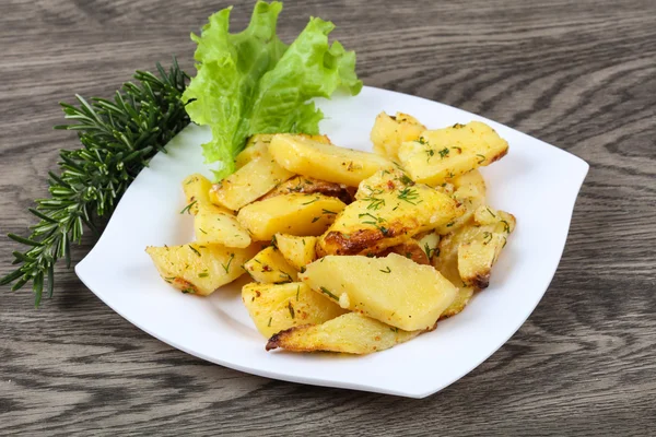 Dereotu ile fırında patates