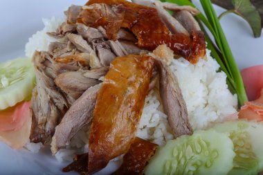 pirinç kızarmış ördek