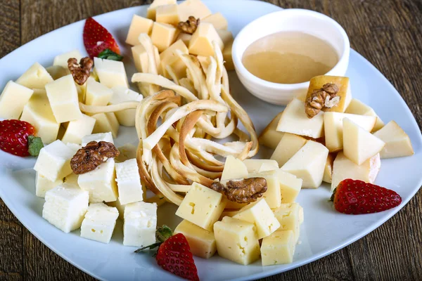 Delicious Cheese board — Stock Photo, Image