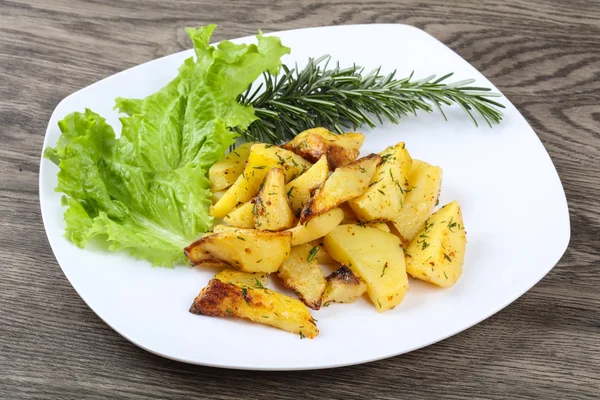 Dereotu ile fırında patates