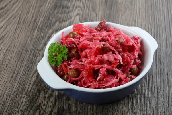 Viniagrette russian salad — Stock Photo, Image