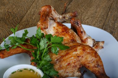 lezzetli kızarmış tavuk