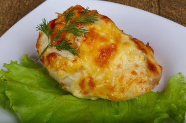 Peynir pişmiş tavuk göğsü