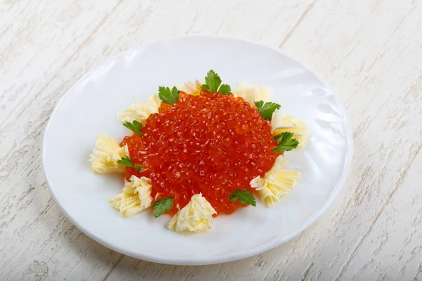 Aperitivo de caviar rojo — Foto de Stock