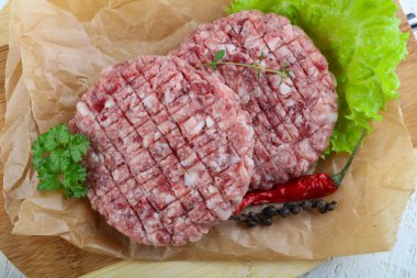 Ham burger pirzola