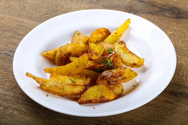 Baked golden potato — Stock Photo, Image