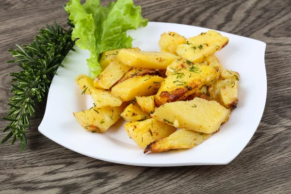 Dereotu ile fırında patates