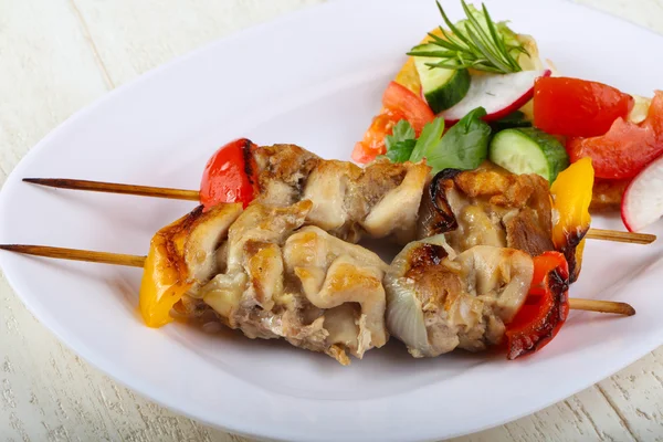 Heerlijke kip brochette — Stockfoto