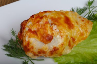 Peynir pişmiş tavuk göğsü