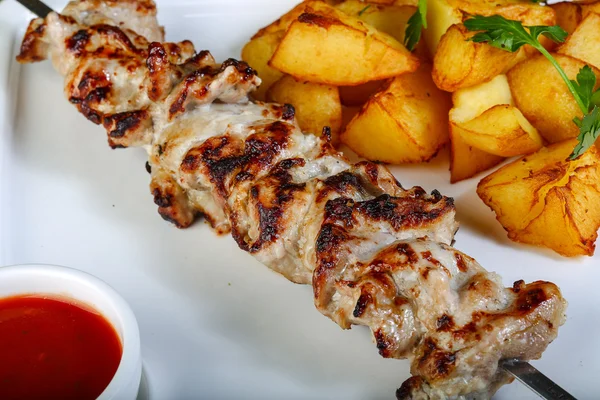 Delicious Chicken skewer — Stock Photo, Image