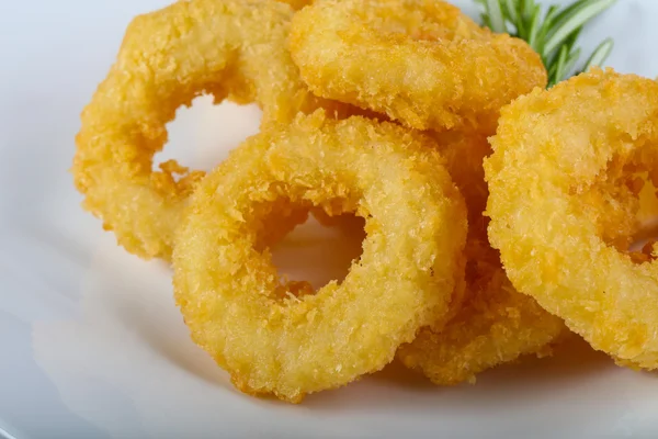 Anillos de calamares fritos —  Fotos de Stock