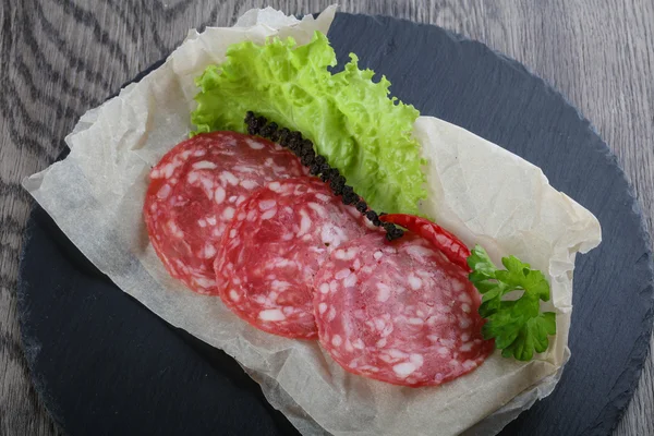 Spanish salami sausage — Stock Photo, Image