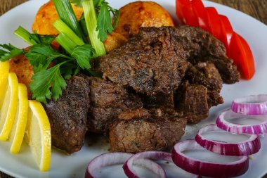 Sıcak ızgara karaciğer