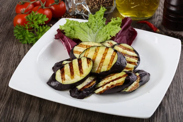 Gegrilde aubergine van de voeding — Stockfoto