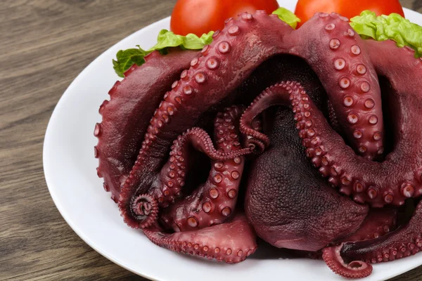 Boiled octopus ready for eat — Stock Photo, Image