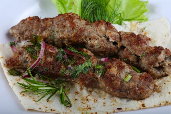 Lammspieß vom Grill — Stockfoto