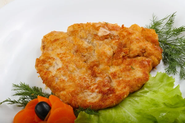 Schnitzel de pollo asado —  Fotos de Stock