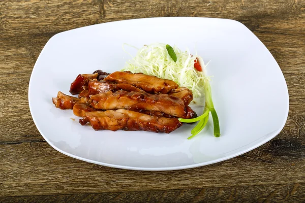 Kurczak Teriyaki pyszne — Zdjęcie stockowe