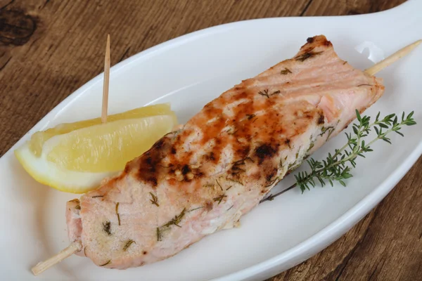 Salmone al forno dietetico — Foto Stock