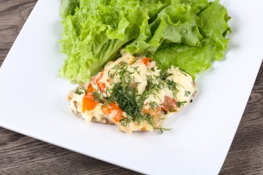 Kaplı et peynir ve domates