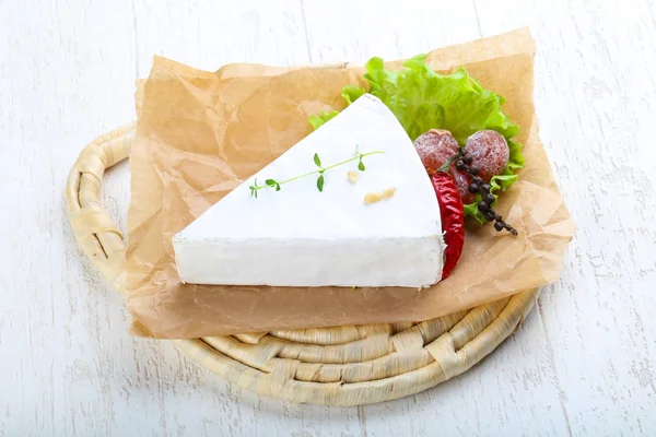 Delicioso queijo Brie — Fotografia de Stock