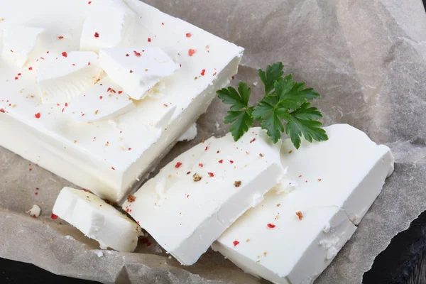 Formaggio tradizionale Feta — Foto Stock