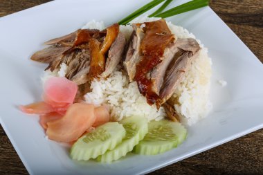 pirinç kızarmış ördek