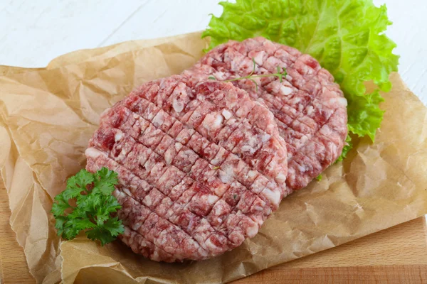 Ham burger pirzola — Stok fotoğraf