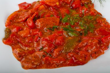 ızgara kırmızı dolmalık biber