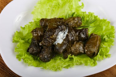 yaprak dolması et