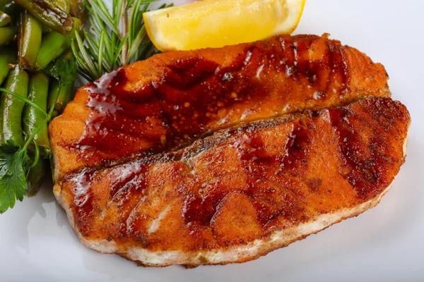 Salmon Panggang yang lezat — Stok Foto