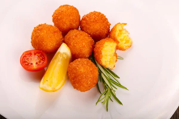 Hot juicy Cheese balls — Stock Photo, Image