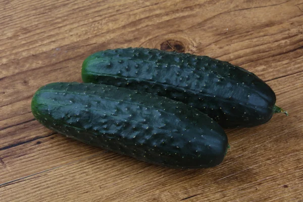 Two Green cucumbers — Stock Photo, Image