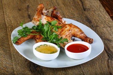 lezzetli kızarmış tavuk