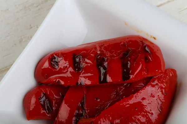 Grilled red bell pepper — Stock Photo, Image