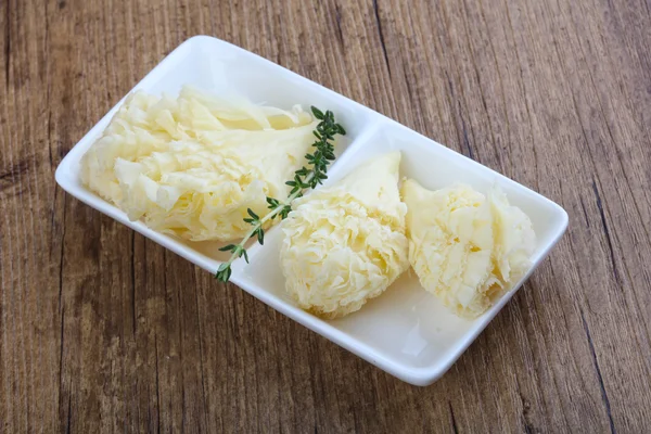 Delizioso formaggio Tete de Moin — Foto Stock