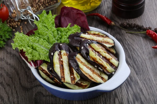 Effectieve gegrilde aubergine — Stockfoto