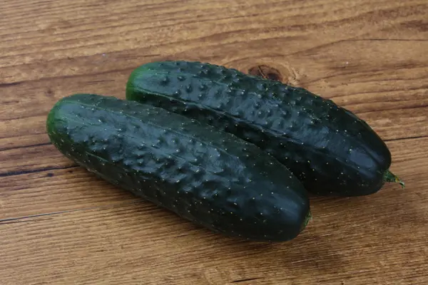 Two  Green cucumbers — Stock Photo, Image