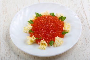 Lezzetli kırmızı havyar