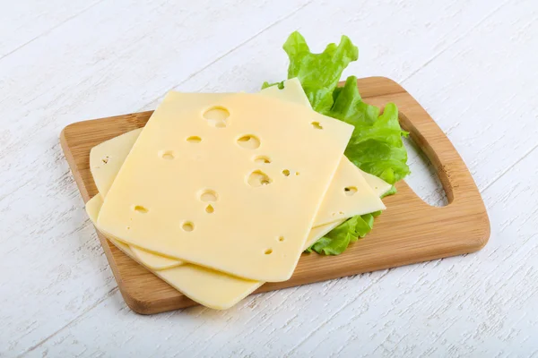 Delicious Sliced cheese — Stock Photo, Image