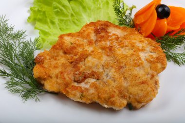 Lezzetli tavuk şnitzel