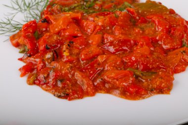 ızgara kırmızı dolmalık biber